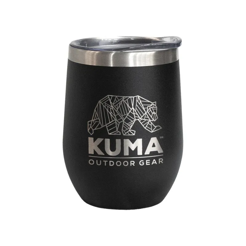 Prijenosna čaša KUMA Wine Tumbler izrađena je od dvostruko stijenkog nehrđajućeg čelika i vakuumski je zatvorena, što je čini savršenom za svakoga tko želi uživati u omiljenom piću na putu.